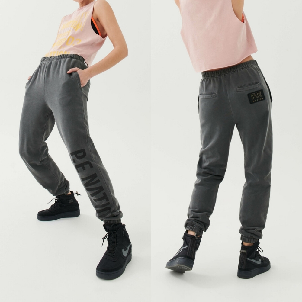 P.E Nation Gray Track Pants